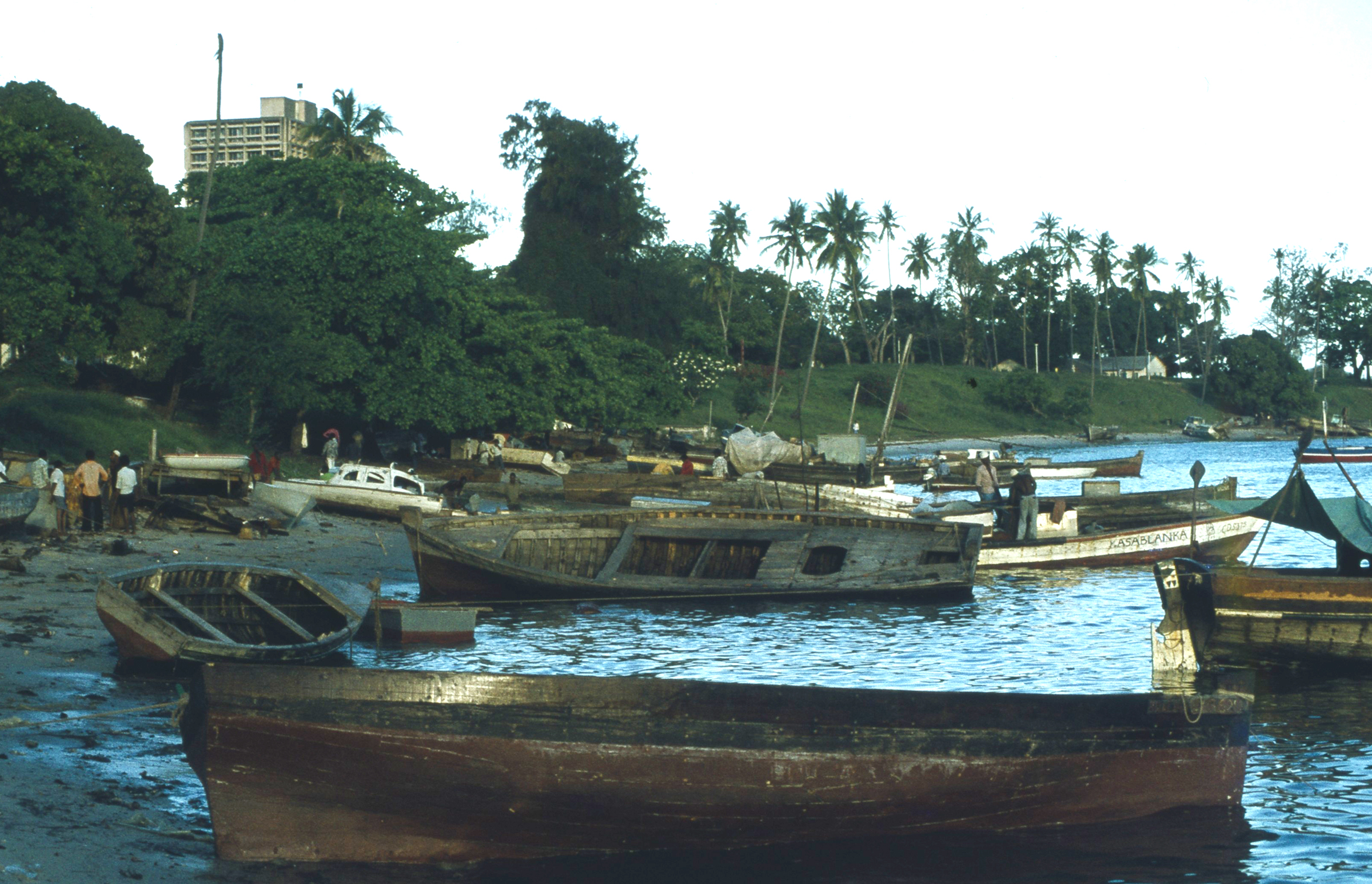 Kysten nedenfor hotellet